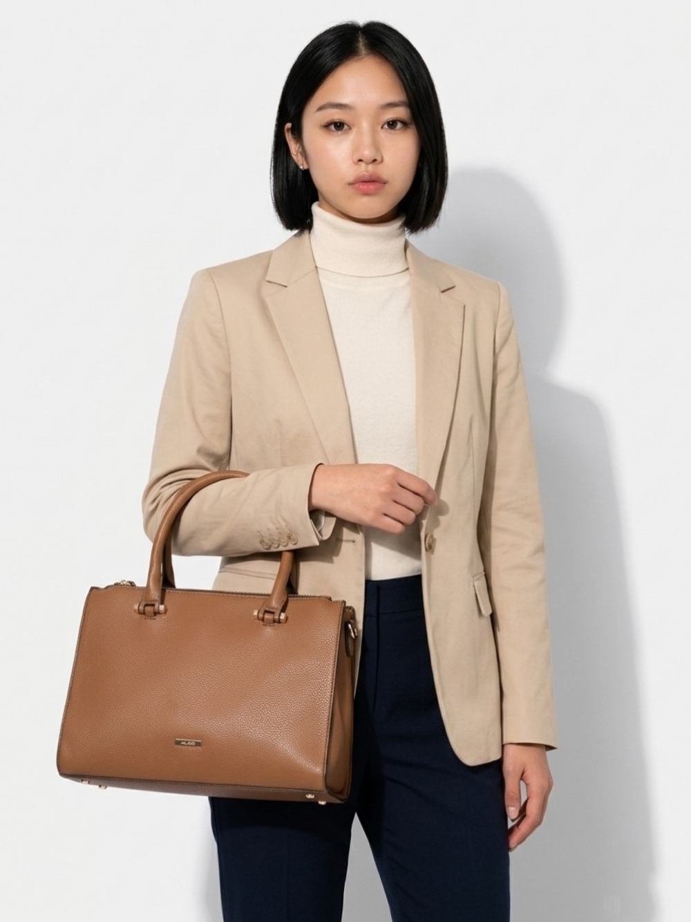 Aldo Classic Tan. Faux Leather Bag  Women's  Handbag